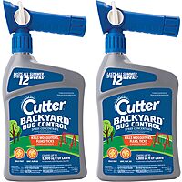 2-Pk 32-Oz Cutter Backyard Bug Control Concentrate w/ QuickFlip Hose-End Sprayer