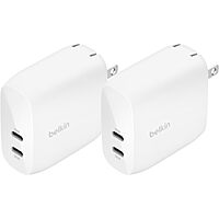 $16.88 60 watt Belkin BoostCharge Dual USB-C Port Wall Charger w/PPS 60W   $16.68 when you buy TWO A/C Amazon $33.36