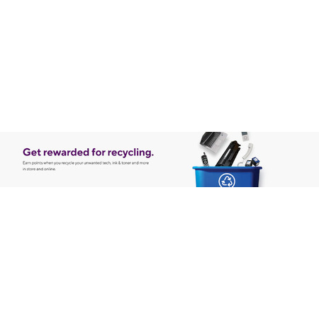 New round expires 03/31/25 : Staples Easy Rewards In-Store Offer: Recycle Any Ink/Toner Cartridges & Earn 500 Reward Points
