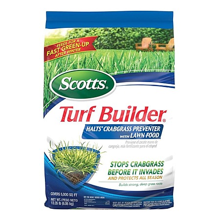 Scotts Turf Builder: Crabgrass Preventer (5K sq. ft.) + Weed & Feed (4k sq. ft.) $29 & More + Free Store Pickup