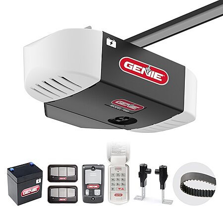 Genie 1-1/4 HPc Belt drive Garage Door Opener and Battery Back-Up Lowes.com - $150