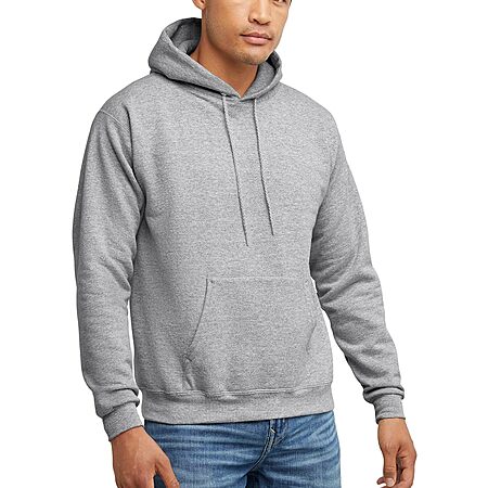 Hanes Men's EcoSmart Fleece Hoodie Sweatshirt (Light Steel) $7 + Free Shipping w/ Prime or on orders over $35