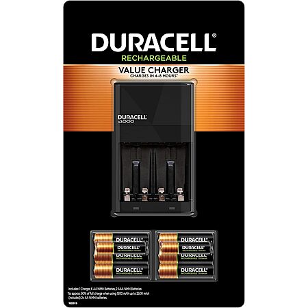 $12.99: Duracell Ion Speed 1000 Charger w/ 6 AA + 2 AAA Rechargeable Batteries at Woot!