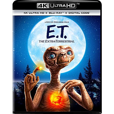 E.T. The Extra-Terrestrial - 40th Anniversary Edition 4K Ultra HD + Blu-ray + Digital [4K UHD] $12.22 Amazon