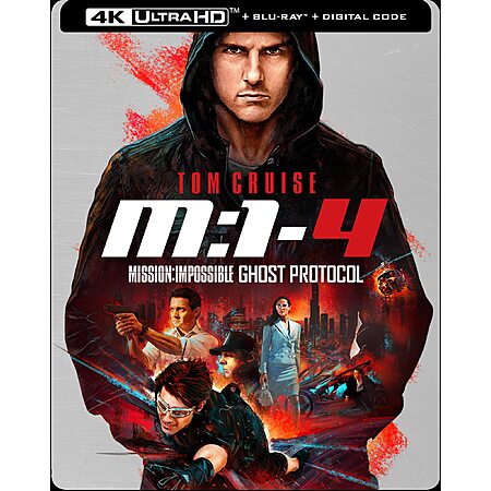 Mission: Impossible Ghost Protocol Steelbook [4K UHD] + Blu Ray + Digital Code $12.97 With Code YMMMV maybe Regional or Account Specific Amazon