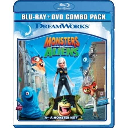 Monsters vs. Aliens (Blu-ray) + DVD  $7.49 Walmart.com
