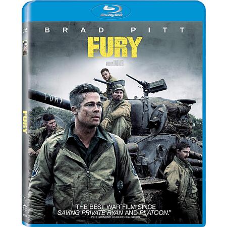 Fury Blu Ray $8.60 Amazon.com
