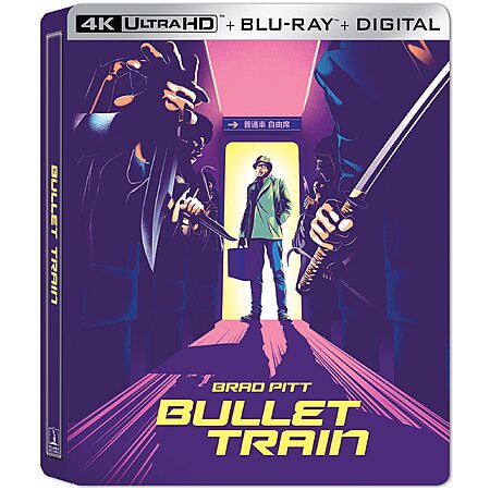 Bullet Train Steelbook 4K + Blu-ray + Digital $22.98 Amazon.com