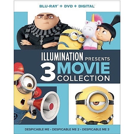 Illumination Presents: 3-Movie Collection (Despicable Me / Despicable Me 2 / Despicable Me 3) - Blu-ray + DVD $14.38 Walmart.com