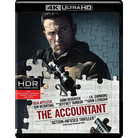 The Accountant (4K Ultra HD) $12.99 Walmart.com