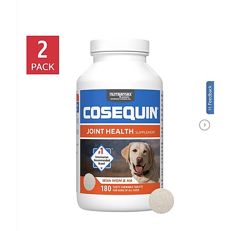 Costco Members: 2-Pk 180-Ct Nutramax Cosequin Dog Joint Health ...