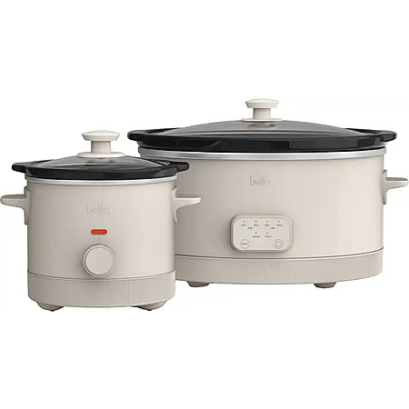 Bella - 6-qt. Programmable Slow Cooker & 2-qt. Slow Cooker Set ...