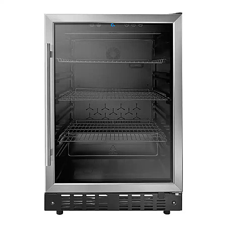 Insignia™ - 165-Can Built-In Beverage Cooler - Stainless Steel $399.99 Bestbuy.com