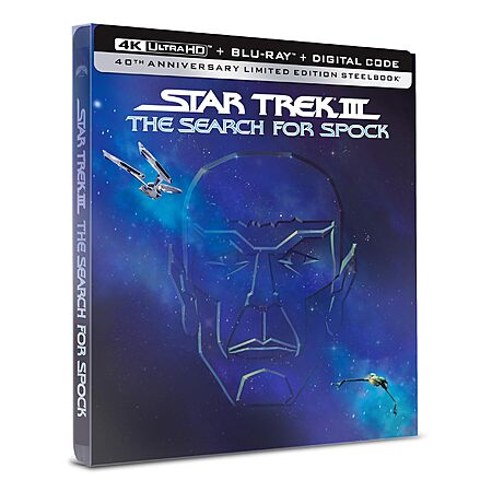 Star Trek III: Search for Spock 40th Anniversary Steelbook [4K UHD] $16.24 Amazon.com