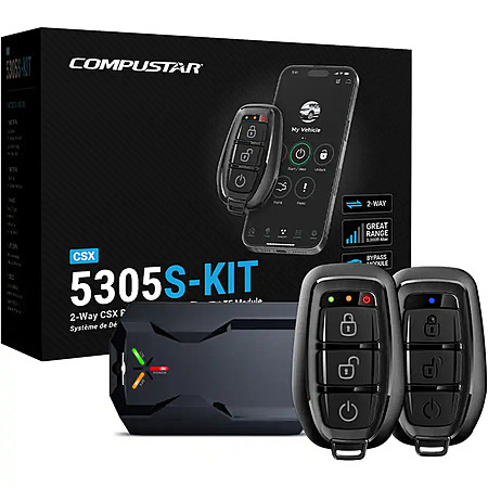 Compustar - 2-Way CSX5305S-KIT Remote Start System/LTE Module - Installation Included - Black $399.99 Bestbuy.com