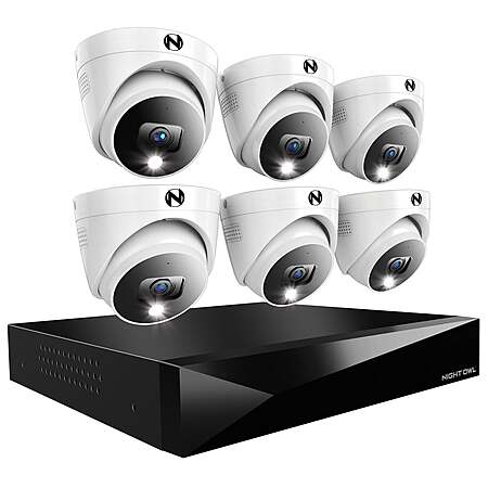 Night Owl 2-Way Audio 12-CH DVR Security System, 1TB 6 Wired 2K Cameras $249.99 free shipping Costco.com