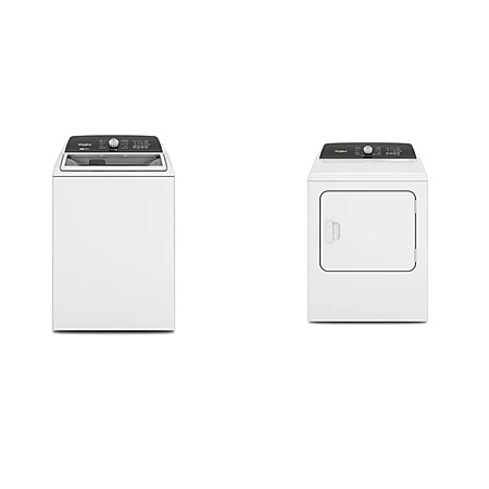 Package - Whirlpool - 4.7-4.8 Cu. Ft. Top Load Washer with 2 in 1 Removable Agitator and 7.0 Cu. Ft. Electric Dryer