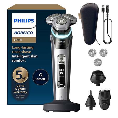 Philips Norelco i9000 Prestige Electric Wet and Dry Shaver Powered by AI $239.99 free shipping Costco.com
