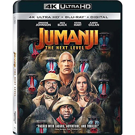 Jumanji: The Next Level - 4K + Blu Ray + Digital $15 Bestbuy.com