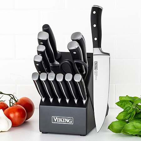 Viking 15-piece German Steel Knife Block Set $119.99 free Shipping Costco.com