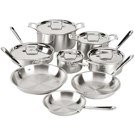 Today Only 09/07 All-Clad d5 Stainless Steel 13-piece Cookware Set $879.99 Free Shipping Costco.com