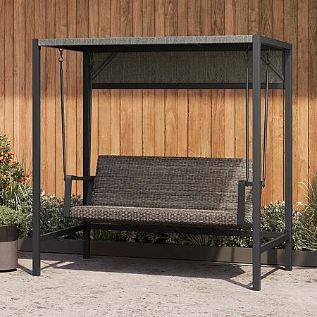 Agio Menlo Woven Patio Swing $499.99 Free Shipping Costco.com