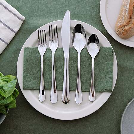 Gourmet Settings 20-piece Flatware Set, Vallée $41.99 Free Shipping Costco.com