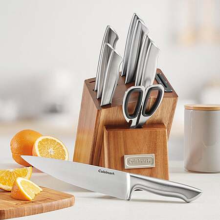 Cuisinart German Steel 10-piece Knife Block Set with Built-in Sharpener $69.99 Free Shipping Costco.com