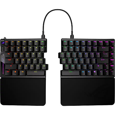 ASUS - ROG Falcata 75% Wireless Magnetic Hall Effect RGB Ergonomic Gaming Keyboard with Hot-Swappable ROG HFX V2 Switches - Black $199.99 Bestbuy.com