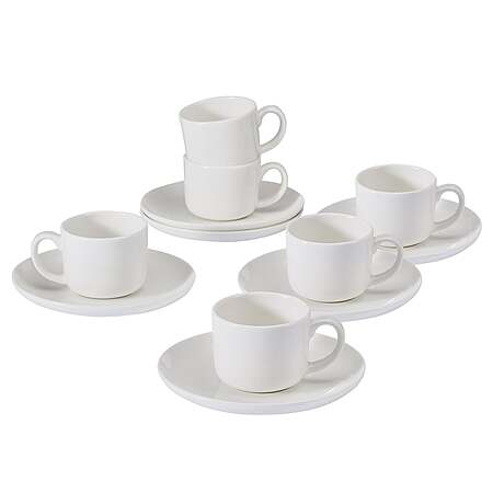 Mikasa Set of 6 Espresso Cups & Saucers $24.99 Free Shipping Costco.com