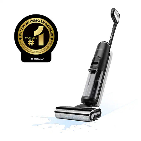 Tineco - FloorWasher Flashdry 6 Cordless Wet Dry Vacuum & Mop, Heated Drying Self-Cleaning, Hard Floor Scrubber, Pet Hair - Black $299.99 Bestbuy.com