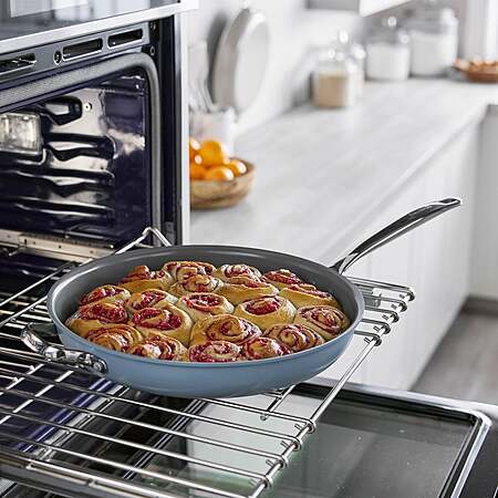 GreenPan The Big Fry 14” Pan with Helper Handle $28.99 Blue or Taupe Free Shipping Costco.com