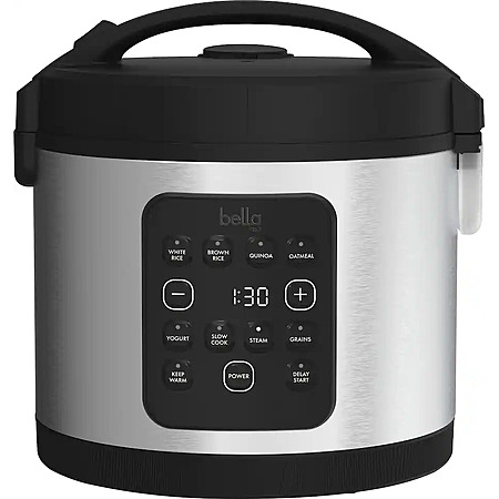 bella PRO - 20-Cup Digital Rice Cooker - Stainless Steel $34.99 Bestbuy.com