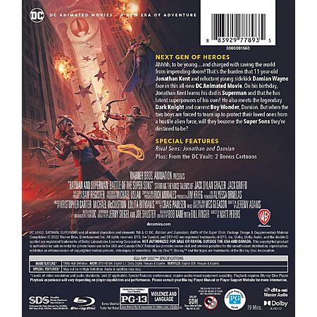 Batman and Superman: Battle of the Super Sons (Blu-ray) $8.49 Amazon.com