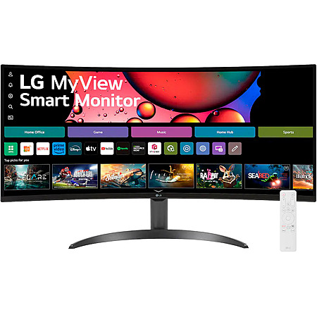 LG - 34" WQHD 100Hz 5ms Smart Monitor with HDR10 (HDMI, USB-A) - Black $299.99 Bestbuy.com
