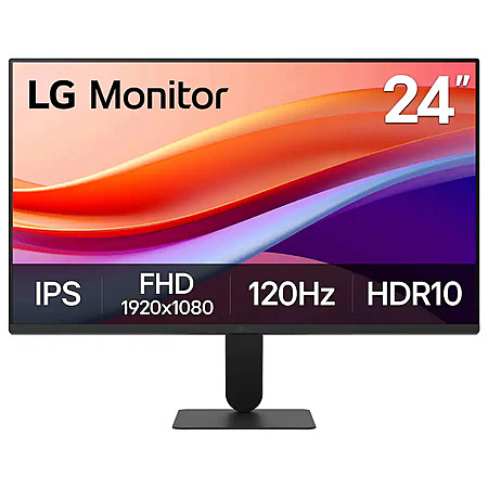 LG - 24" IPS FHD 120Hz Monitor with HDR10 (HDMI) - Black $89.99 Bestbuy.com