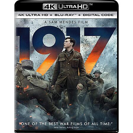 1917 4K UHD + Blu Ray + Digital $12.99 Amazon.com or Gruv.com ( extra 15% Off for new Gruv Account)