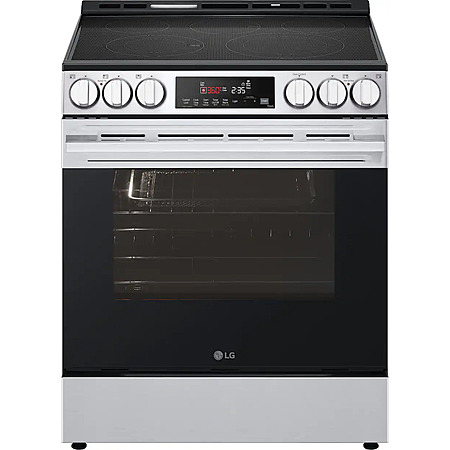 LG - 30-in Wide 6.3 Cu. Ft. Slide-In Electric True Convection Smart Range with 5 Elements, Air Fry and Flex Control Knobs - Stainless Steel $999.99 Bestbuy.com