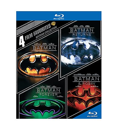 Batman Collection: Batman/Batman Returns/Batman Forever/Batman & Robin (Blu-ray) $11