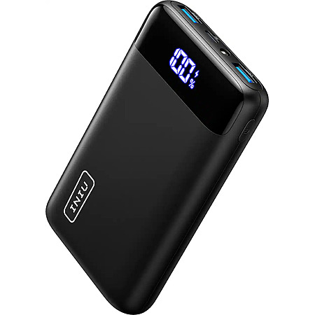 INIU - 22.5W Fast Charging 20000 mAh Power Bank, USB C in & out Portable Charger with LED Display for iPhone, Samsung, and More - Black $22.99 Bestbuy.com