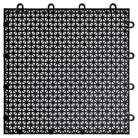 MotoFloor Modular Self Draining Garage Floor Tiles $99.99 Black or Gray free Shipping Costco.com