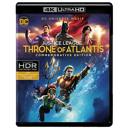 DCU Justice League: Throne of Atlantis Commemorative Edition (4K Ultra UHD) $12.99 Amazon.com