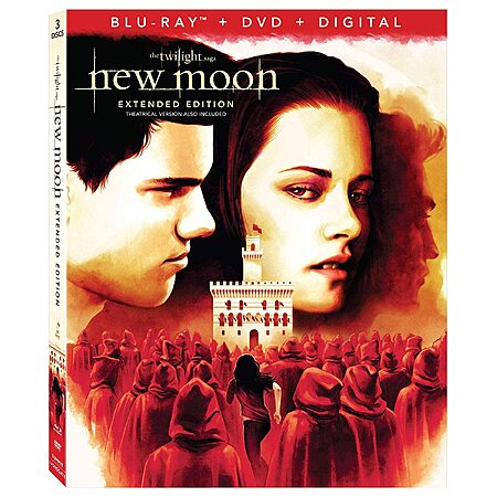 THE TWILIGHT SAGA: NEW MOON 3-Disc Combo Pack+Extended Edition Blu Ray $8.99 Amazon.com