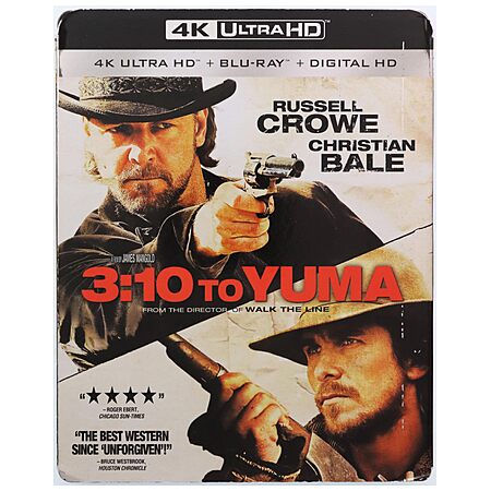 3:10 to Yuma 4K Ultra HD [Blu-ray + Digital HD] $13.49 or Blu Ray