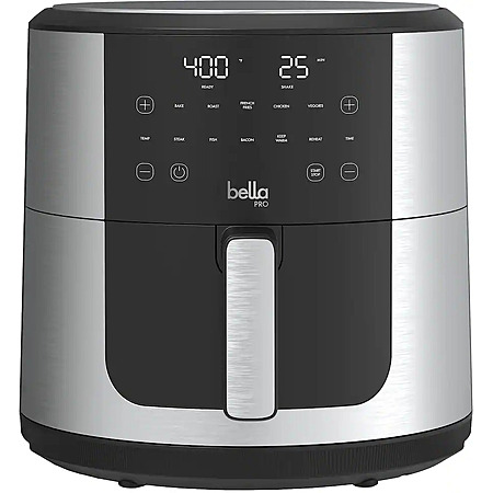 bella PRO - SmartCrisp 8-qt. Touchscreen Air Fryer - Stainless Steel $59.99 Bestbuy.com