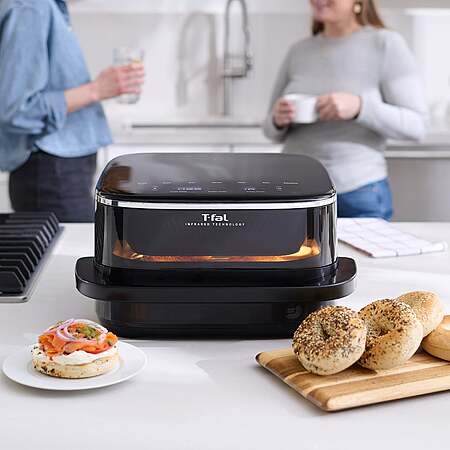 T-fal Surface XXL 6.3 Qt Infrared Air Fryer, 1800W, No Preheat, Black. $94.99 Free shipping Costco.com