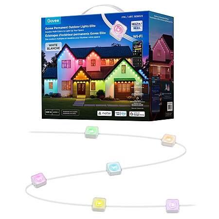 Govee 180ft Permanent Outdoor Lights Elite $279.99 White or Black Free ...