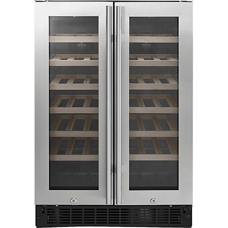 Insignia™ - Dual Zone Wine and Beverage Cooler with Glass Doors - Stainless Steel $599.99 Bestbuy.com