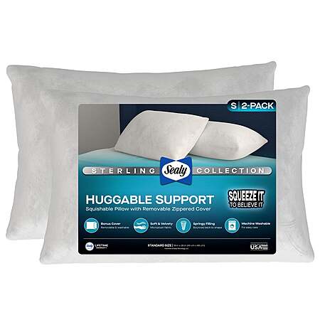 Sealy Sterling Huggable Pillow Standard, 2-pack $23.99 Free Shipping Costco.com