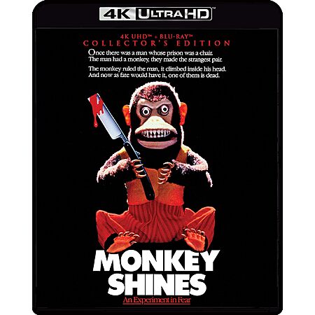 Monkey Shines - Collector's Edition 4K Ultra HD + Blu-ray $17.99 Amazon.com